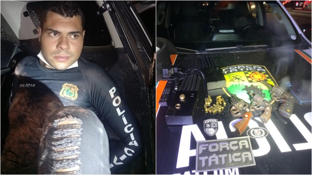 Falso policial civil troca tiros com a polícia e é preso durante tentativa de assalto em Fortaleza