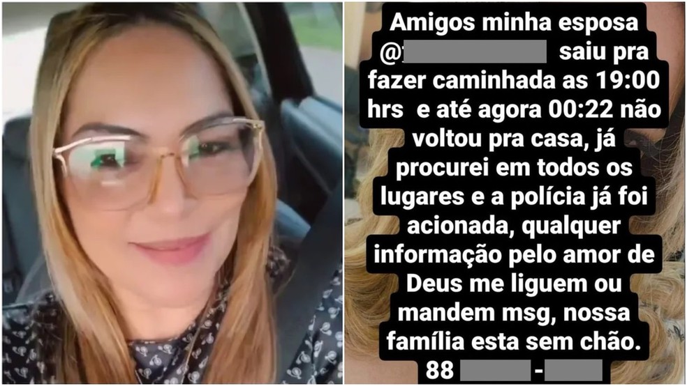 Marido que postou em rede social sobre sumiço da mulher é suspeito de matá-la