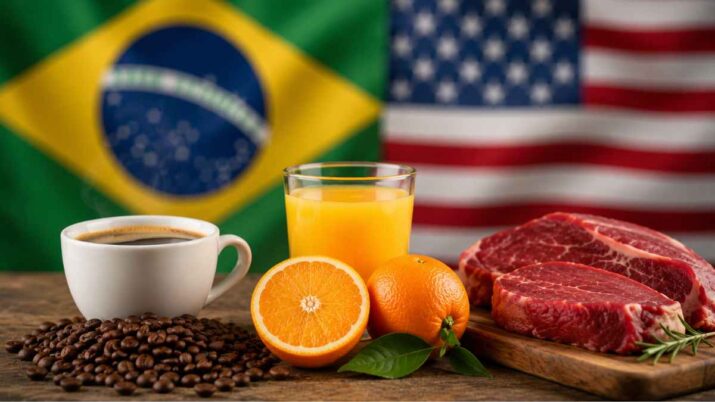 Café, petróleo, aviação e carne bovina ficam livres de tarifas adicionais nos EUA